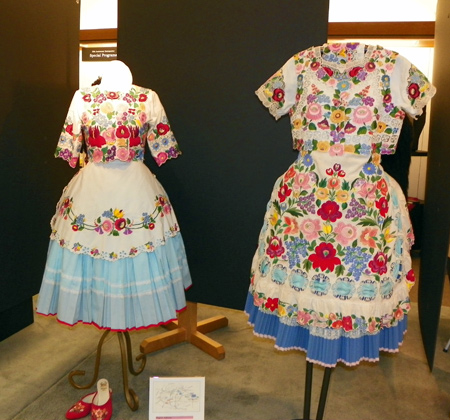 Traditional Hungarian costumes in the Hungarian Heritage Museum in Cleveland Ohio USA
